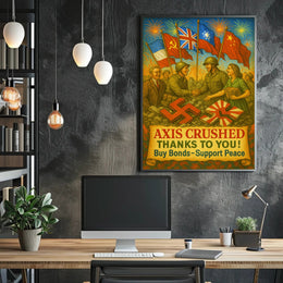 Axis Crushed Buy Bonds, Support Peace Poster PosterGoat