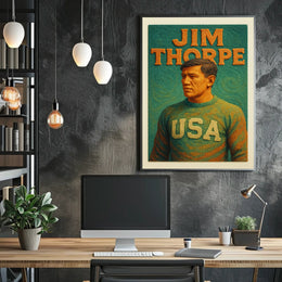 Jim Thorpe Tribute Poster