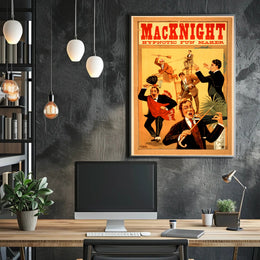 MacKnight Hypnotic Fun Maker Vintage Artistic Poster