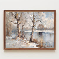 Serene Winter Landscape Poster
