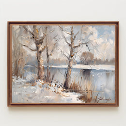 Serene Winter Landscape Poster