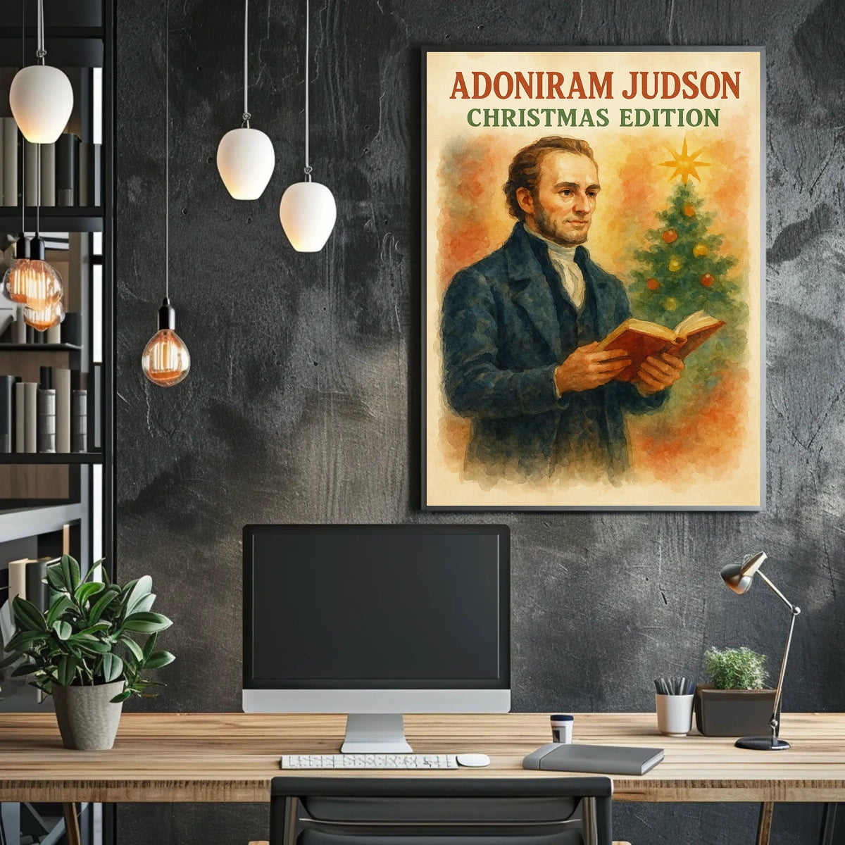 Adoniram Judson Christmas Edition Historical Poster
