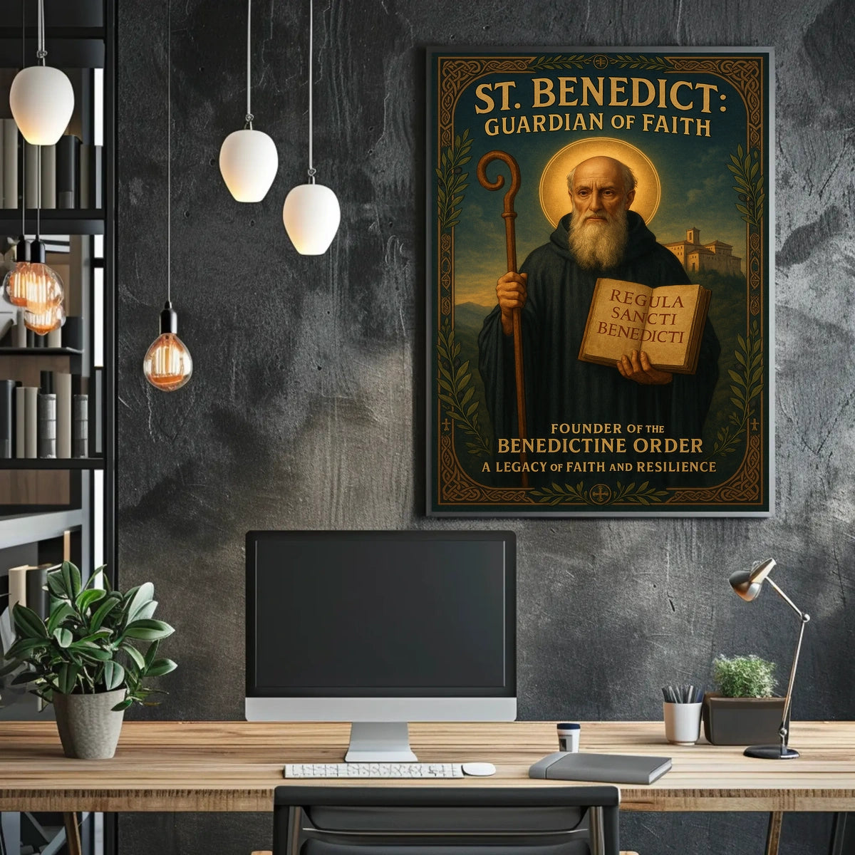 St. Benedict Guardian of Faith Poster