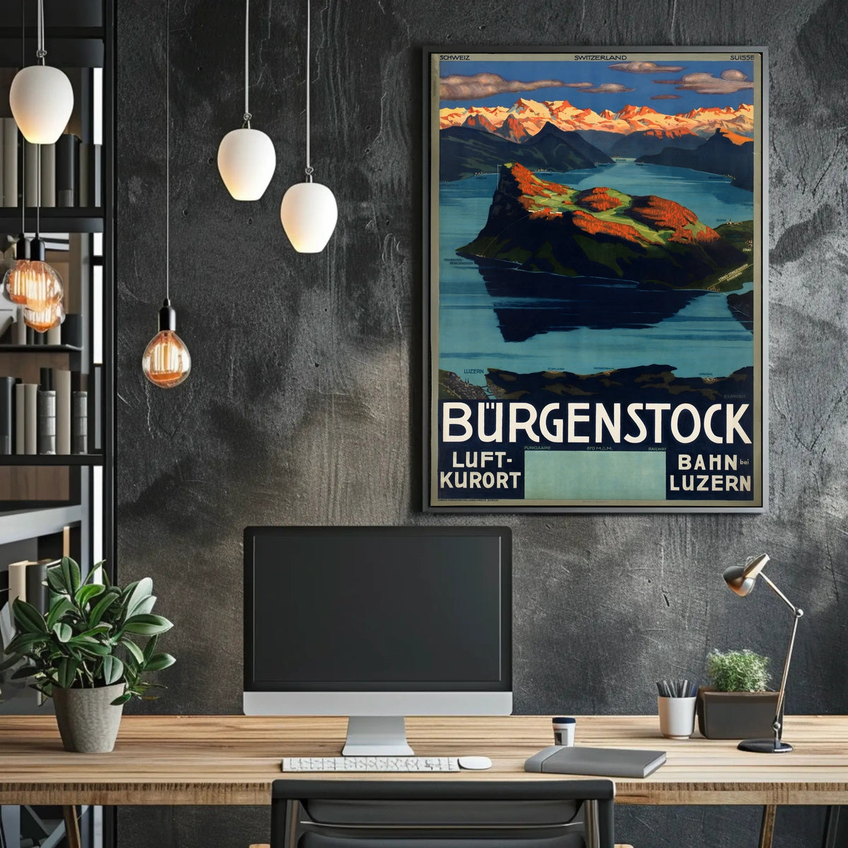 Bürgenstock Scenic Swiss Retreat Poster