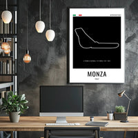 Monza Circuit Minimalist Racing Artwork Sports Poster