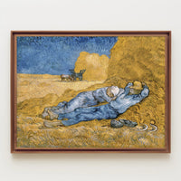 Midday Rest in a Wheat Field Poster