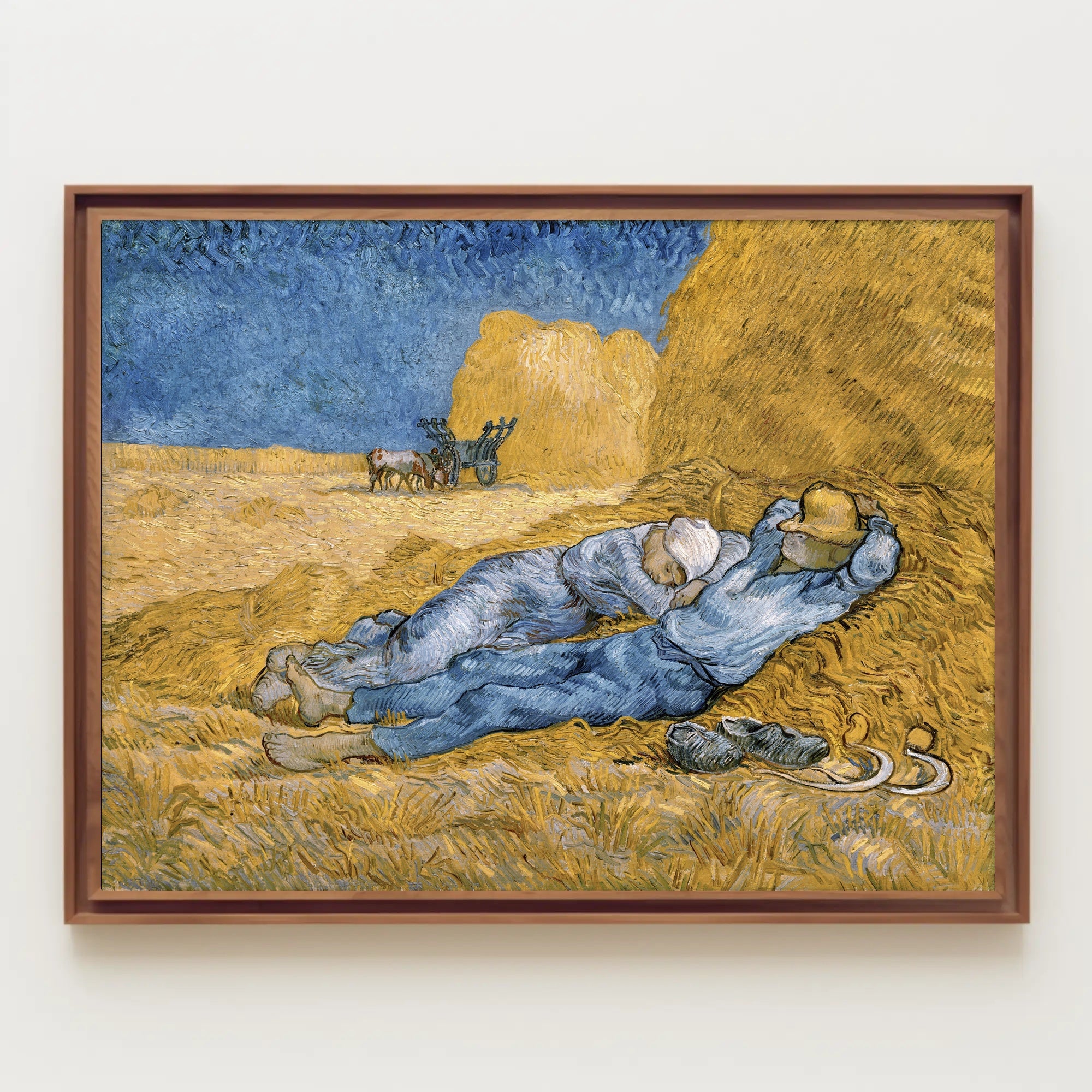 Midday Rest in a Wheat Field Poster