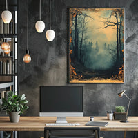 Mysterious Woodland Scene: Atmospheric National Park Poster