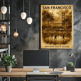 San Francisco Golden Gate Glow Poster