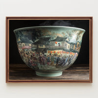 Ancient Asian Marketplace Ceramic Art Poster Print