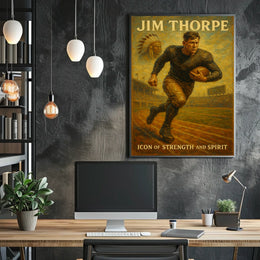 Jim Thorpe Celebrating a Legendary Athlete Poster