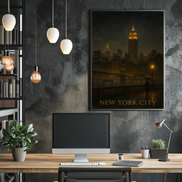 New York City Nightscape Poster
