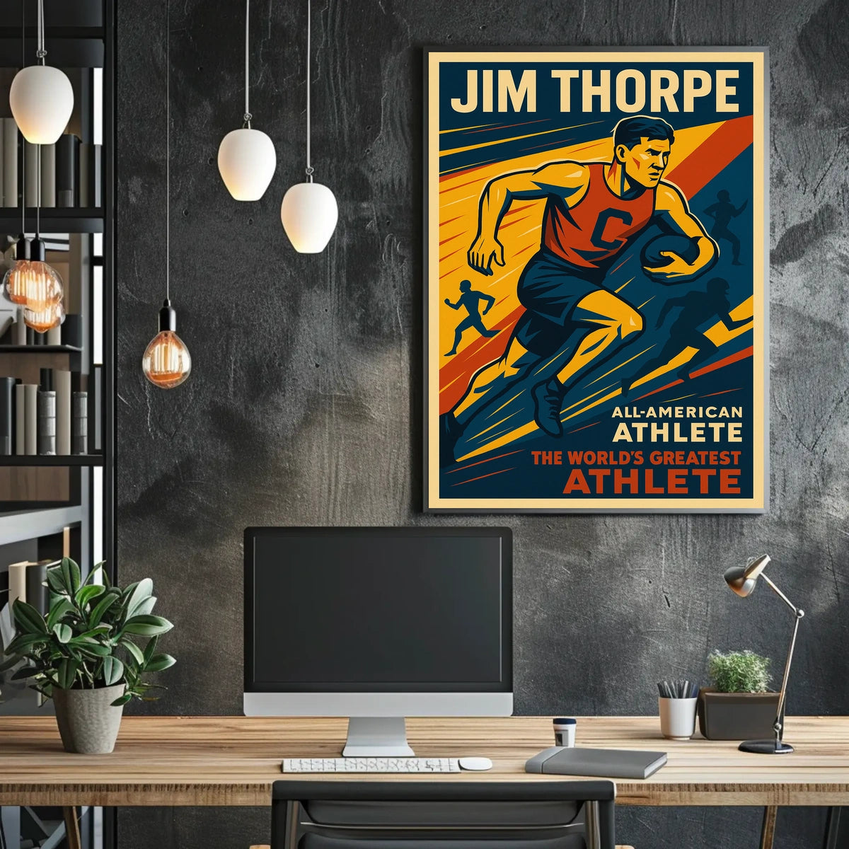 Jim Thorpe Legendary Athlete Poster