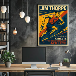 Jim Thorpe Legendary Athlete Poster