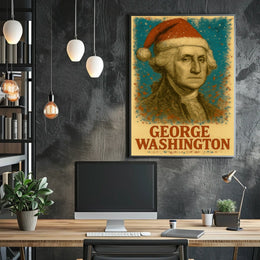 George Washington 1st President of the United States Christmas SeriesPoster