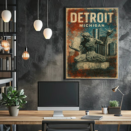 Spirit Of Detroit Poster