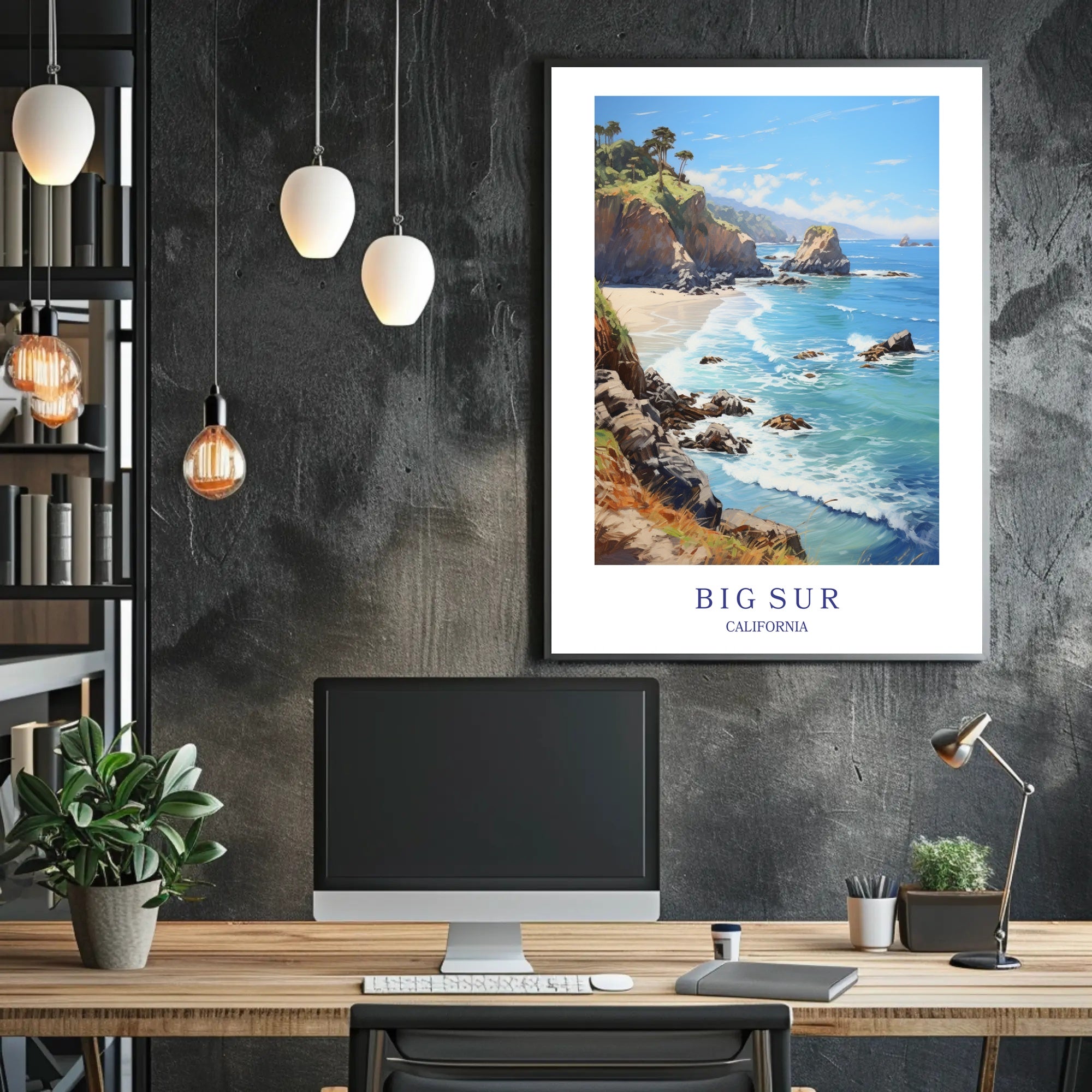 Big Sur Scenic Coast Travel Poster PosterGoat