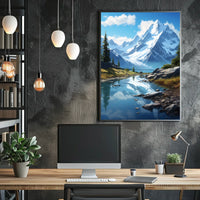 Majestic Mountain Landscape Poster