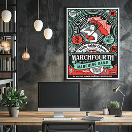 MarchFourth Band Vintage Circus Concert Art Music Poster PosterGoat