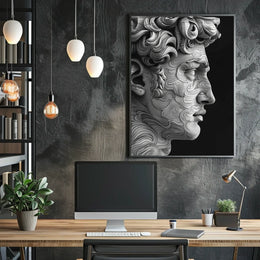 Abstract Marble Portrait Abstract Poster
