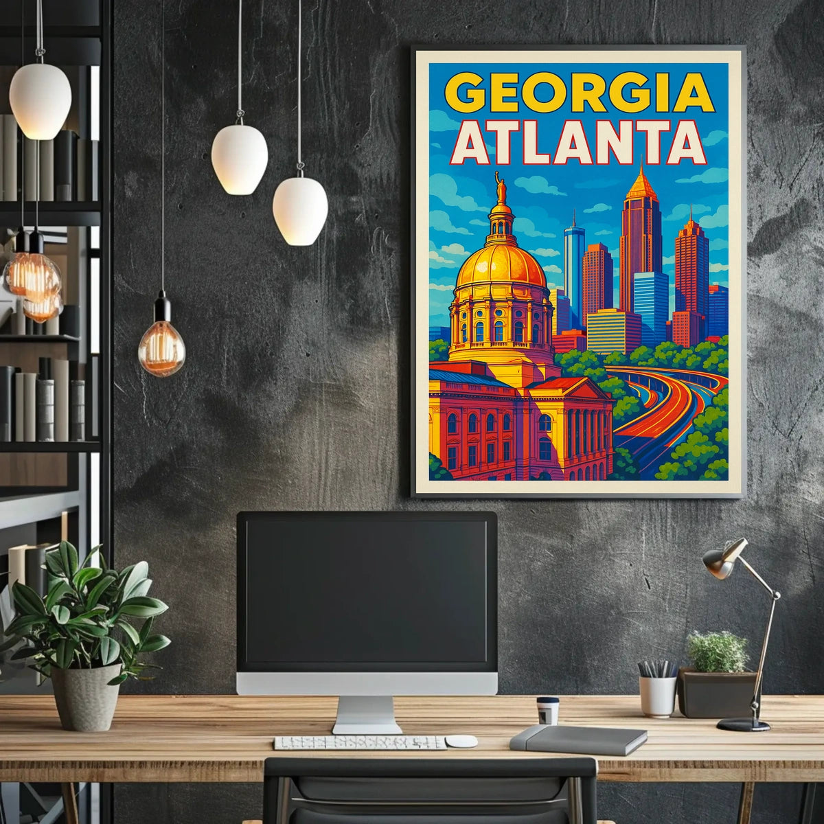 Atlanta Skyline Poster