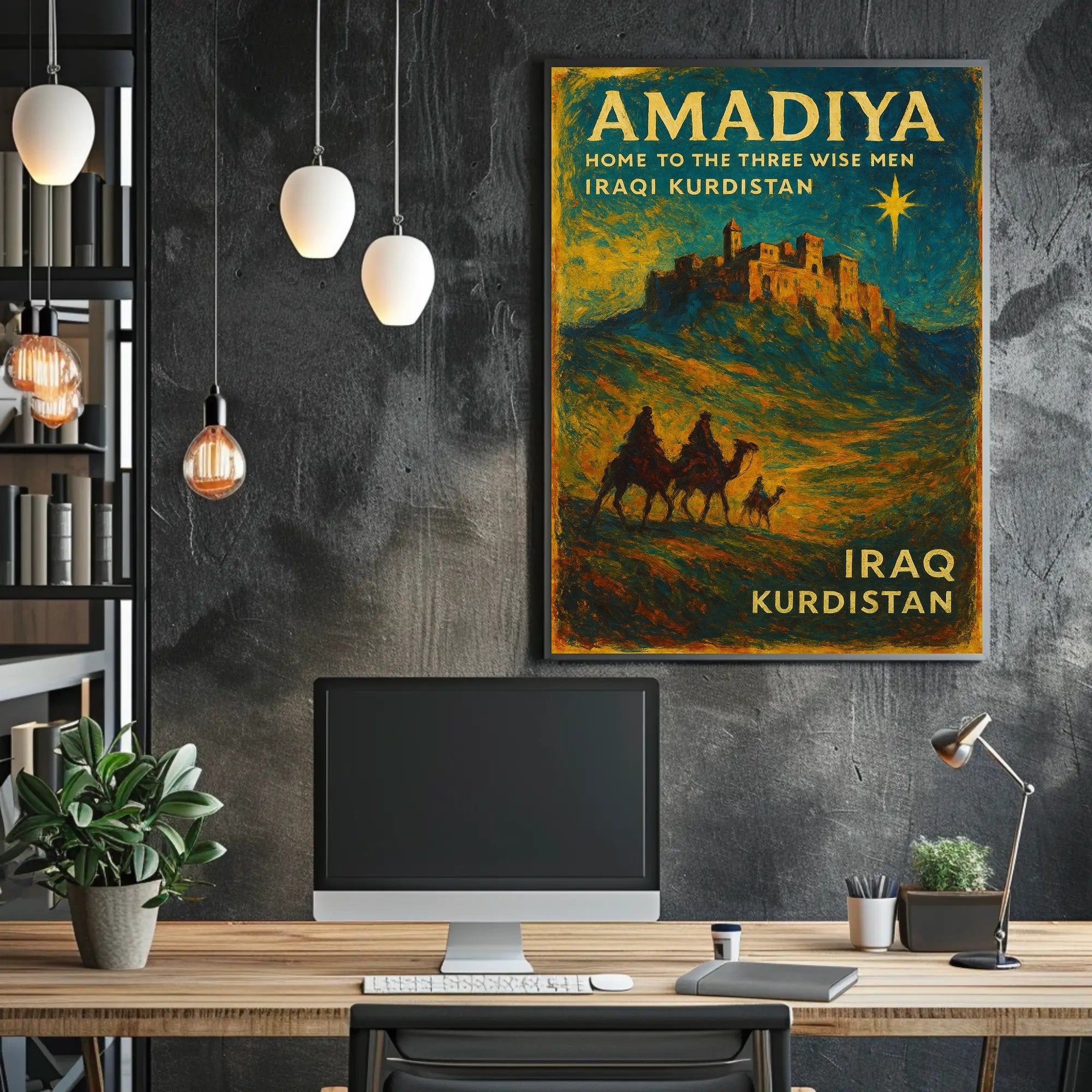 Kurdistan Amadiya Starry Fortress Impresses Cultural or Heritage Poster