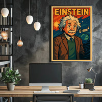Einstein Theoretical Physicist Vintage Gift Poster