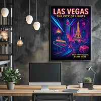 Las Vegas The City of Lights Poster