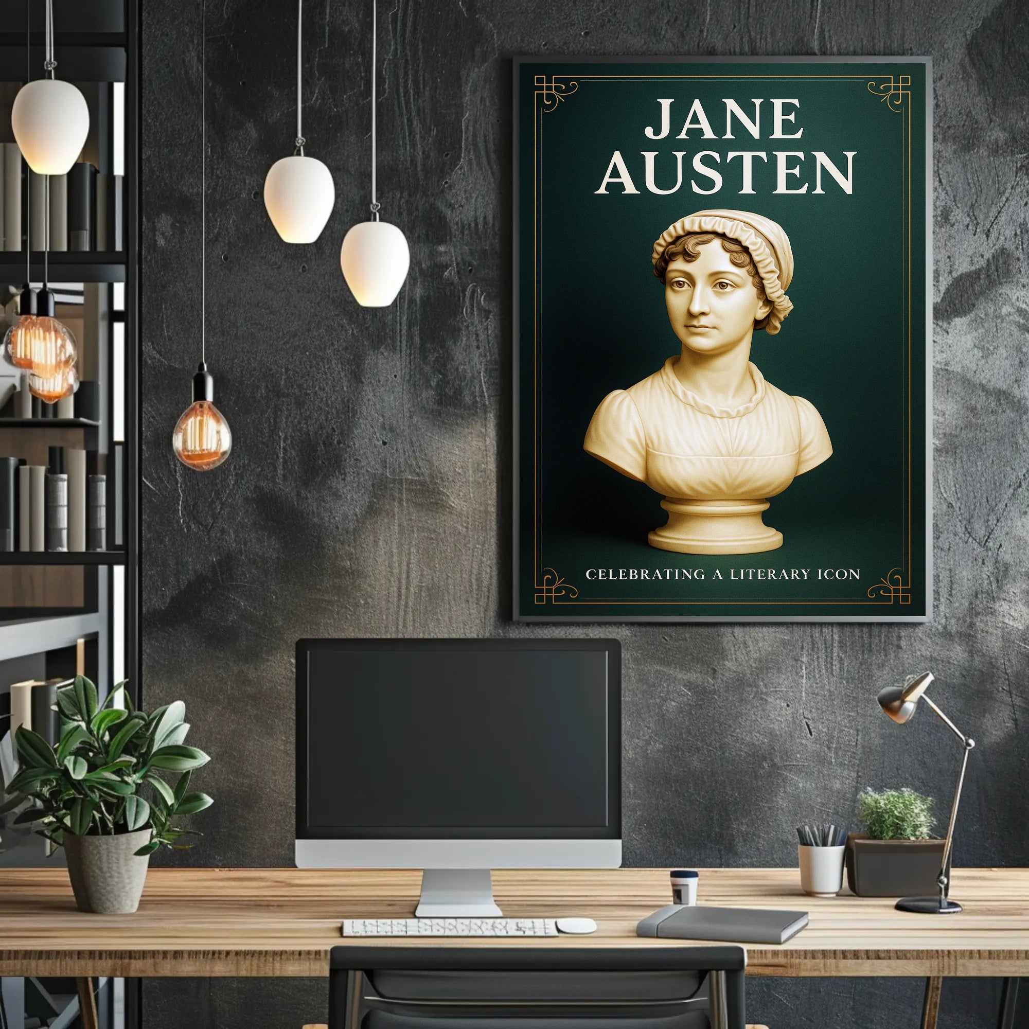 Jane Austen Celebrating a Literary Icon Poster PosterGoat