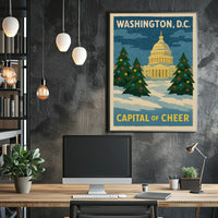 Washington DC Capitol Poster