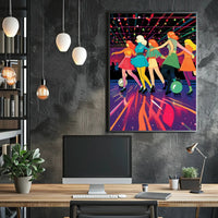 Retro Roller Disco Poster