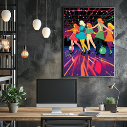 Retro Roller Disco Poster