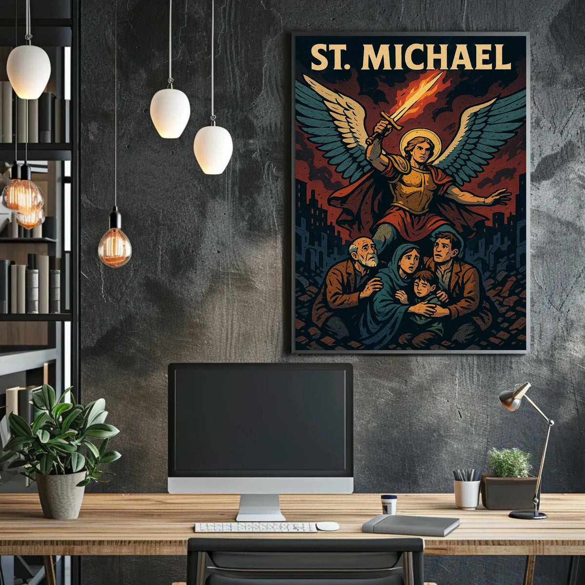 St. Michael Protector Of The People Poster