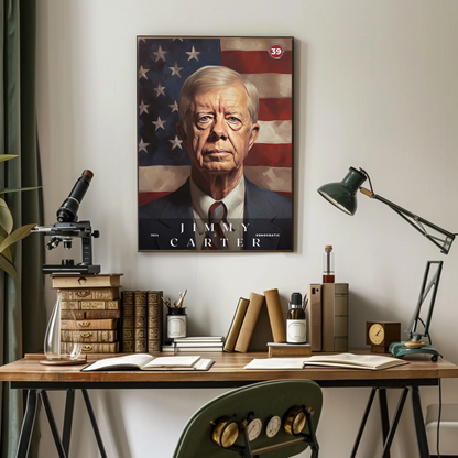Jimmy Carter 39th President Of The United States Portrait