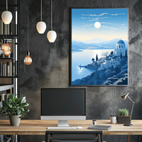 Tranquil Mediterranean Landscape Poster PosterGoat