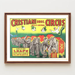 Cristiani Bros. Wild-Animal Circus Poster