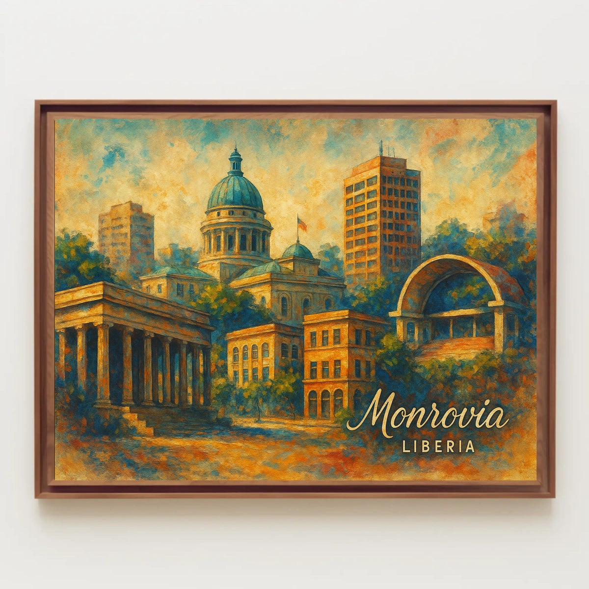 Monrovia Liberia Cityscape Photography Wanderlust Poster