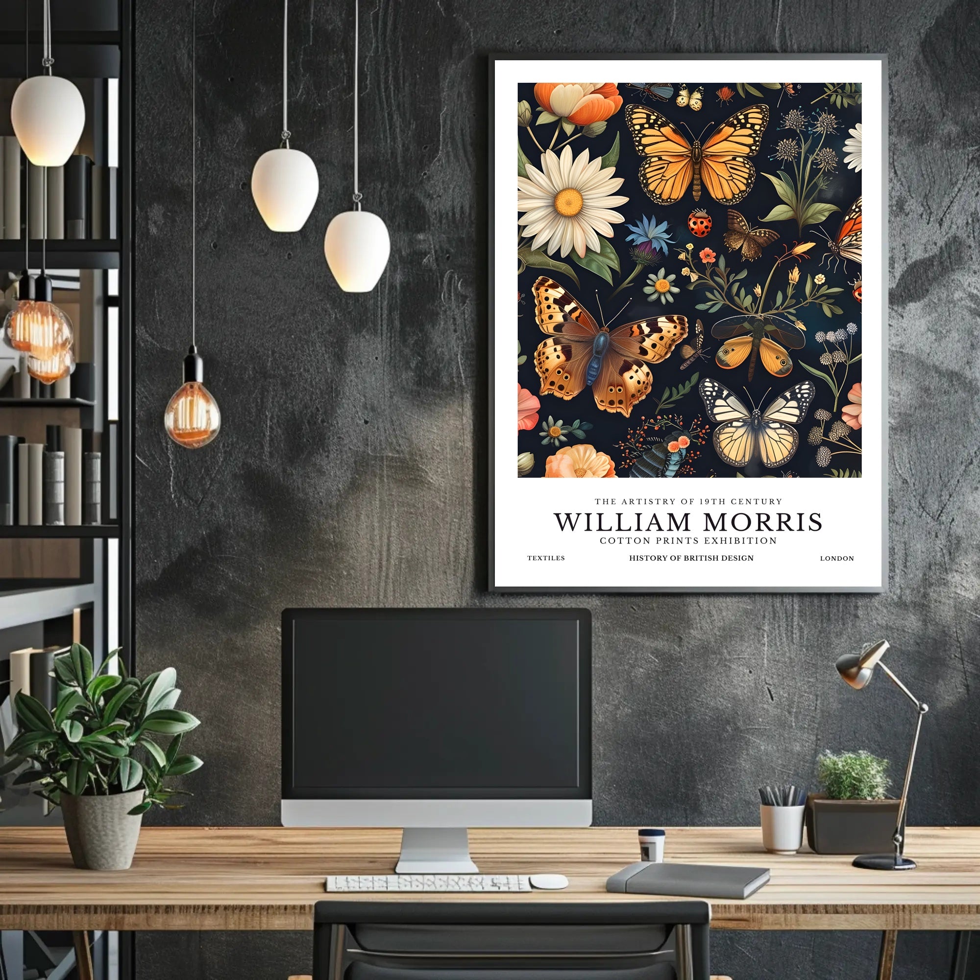 William Morris Exhibition Heritage Poster