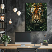 The Watchful Tiger Wall Art Poster Print for Home Decor PosterGoat