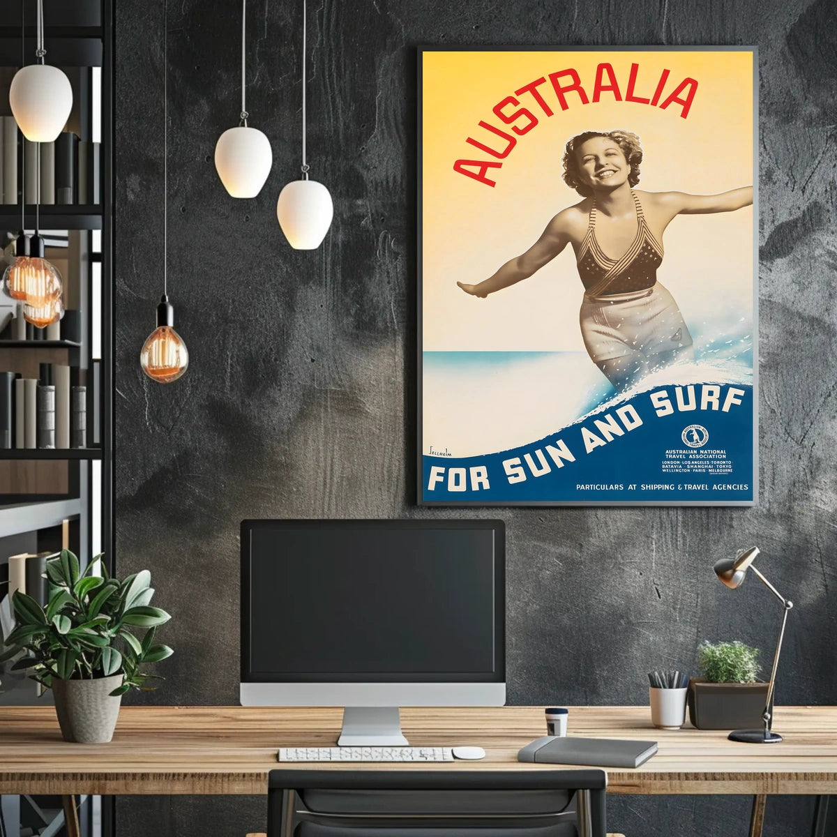 Australia For Sun And Surf Poster