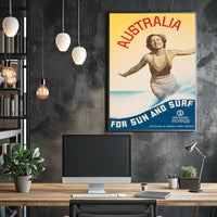Australia For Sun And Surf Poster