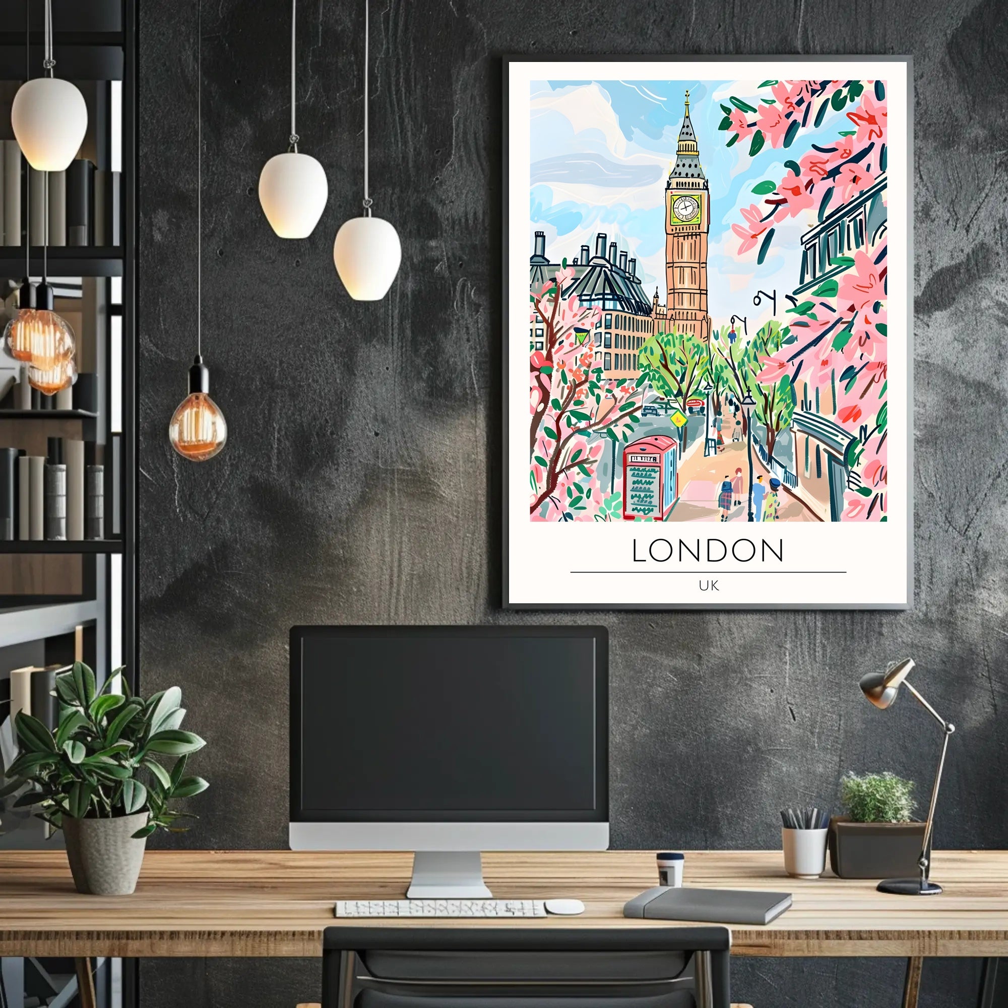 Springtime in London Poster PosterGoat