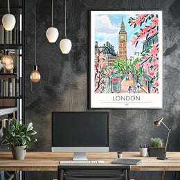 Springtime in London Poster PosterGoat