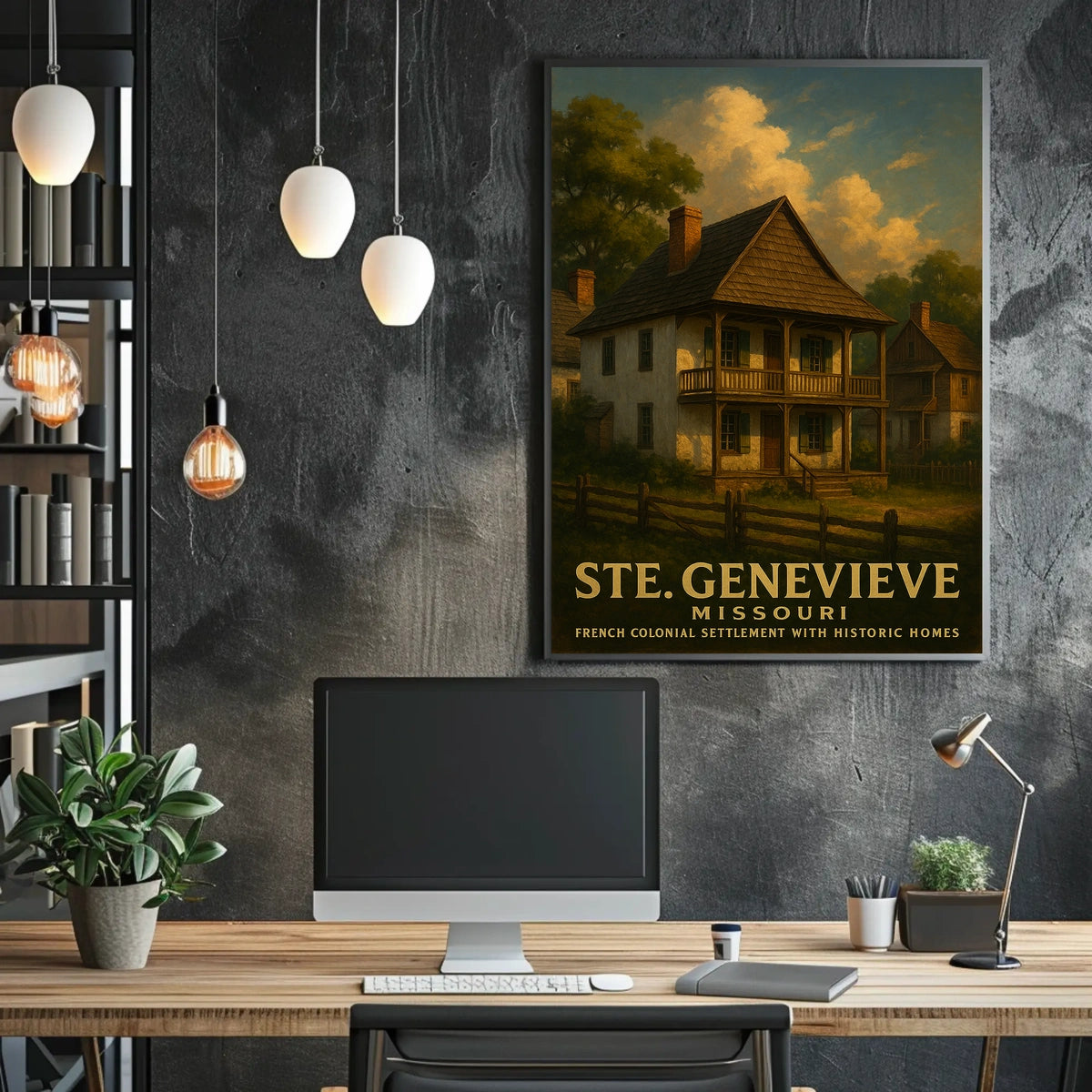 Ste. Genevieve French Colonial Poster