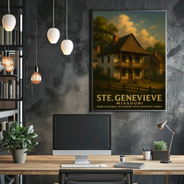 Ste. Genevieve French Colonial Poster