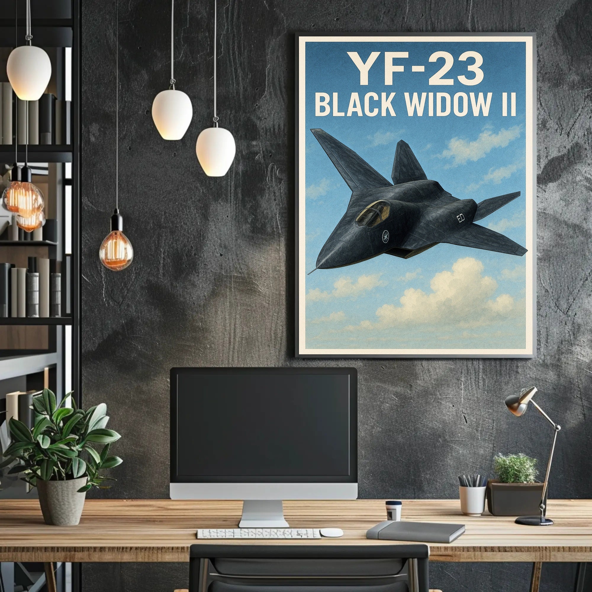 YF-23 Black Widow II Poster PosterGoat