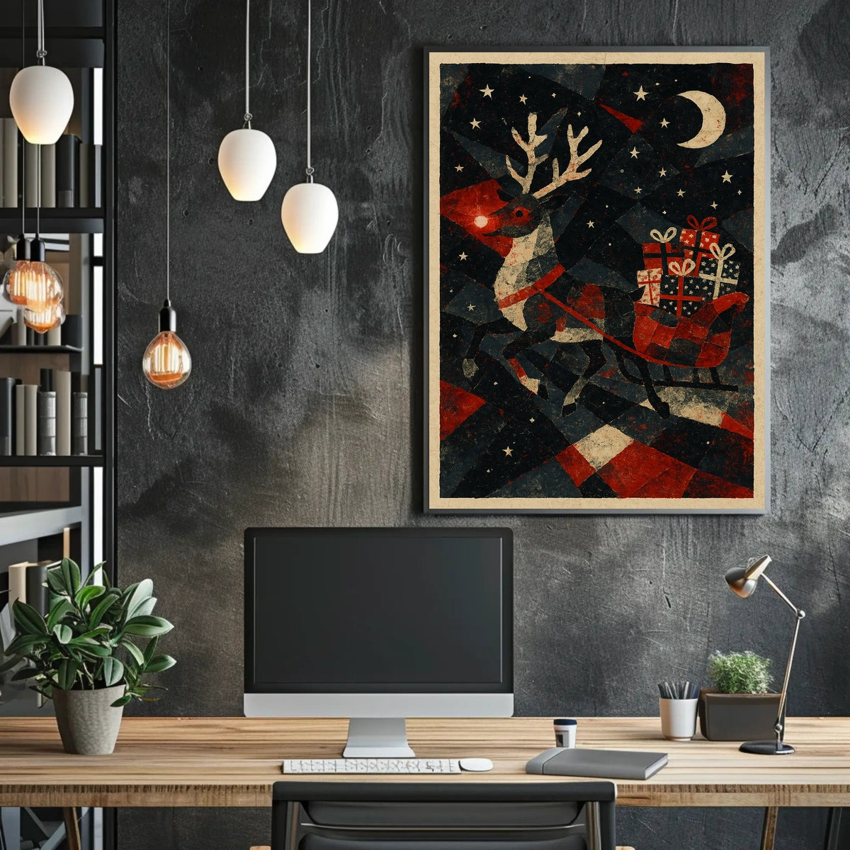 Starlit Christmas Journey Poster