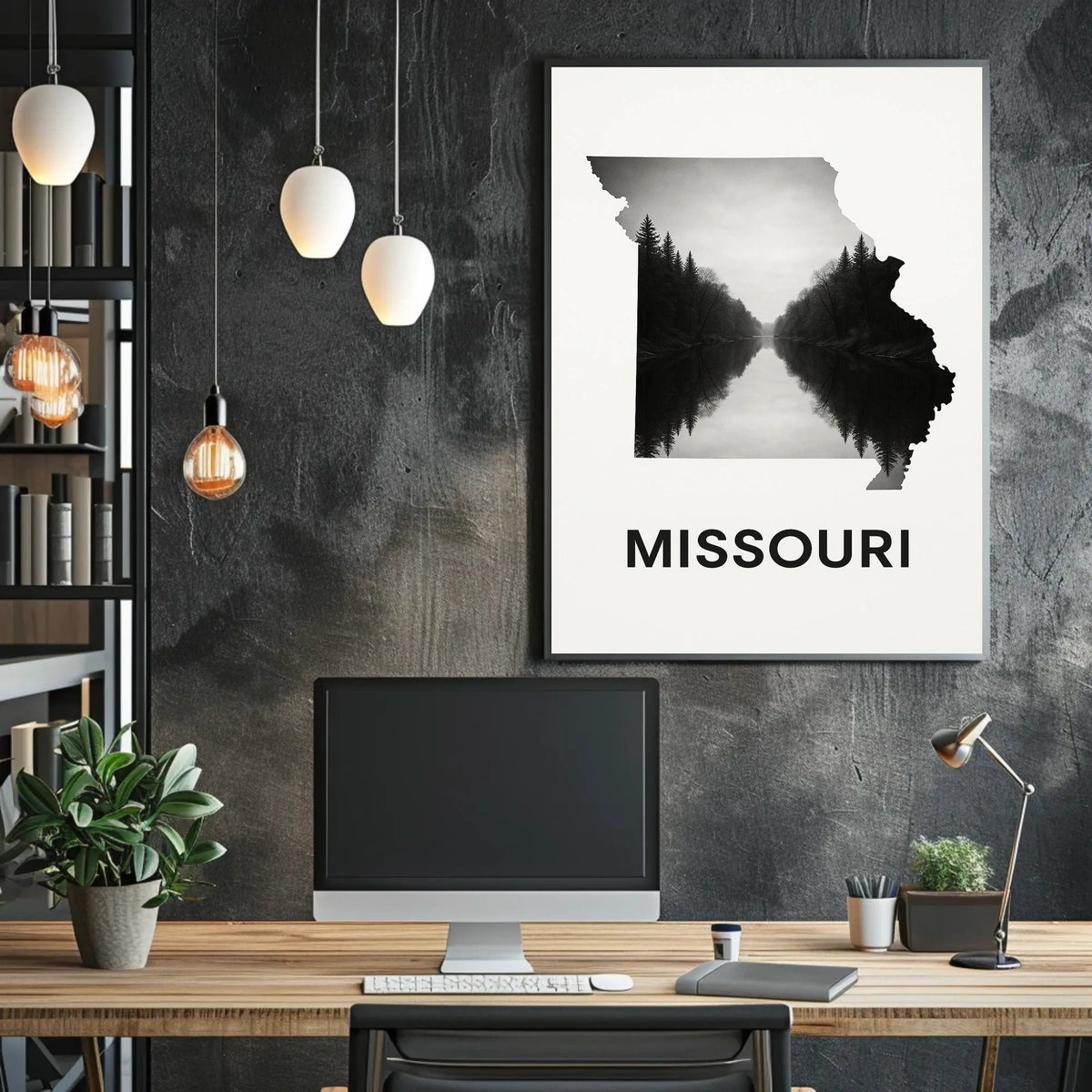 Missouri Landscape Art Poster