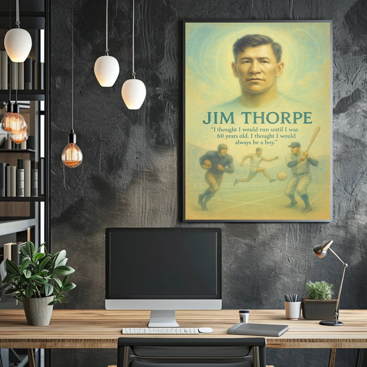 The Timeless Spirit of Jim Thorpe Poster