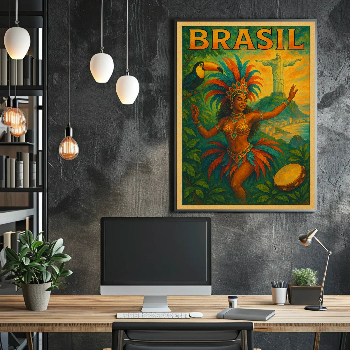 Vibrant Brazil Poster